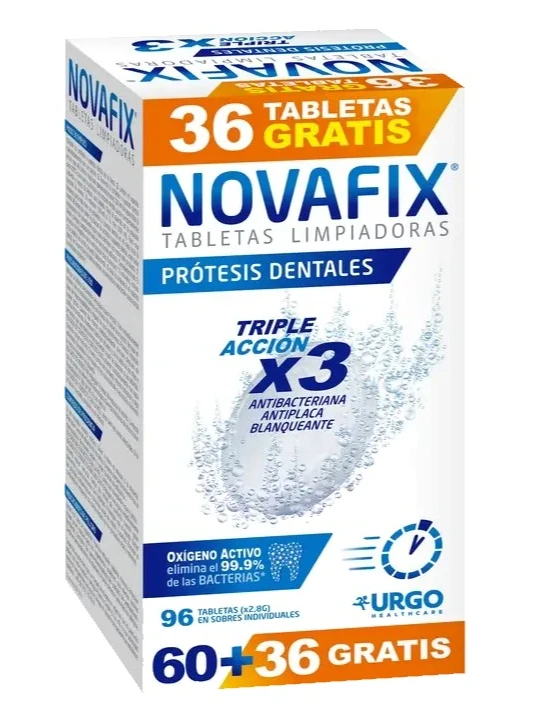 Novafix Protective Effect Teeth Cleaning Tablets (60 units) + 36 Free Gift - Healtsy
