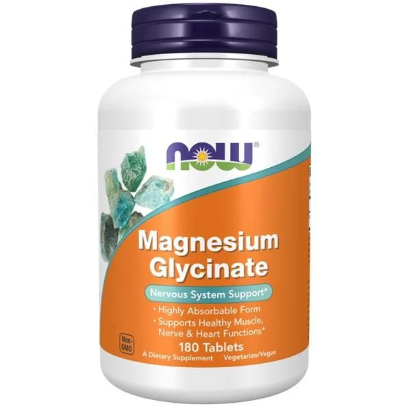 NOW Magnesium Glycinate (180 tablet) - Healtsy