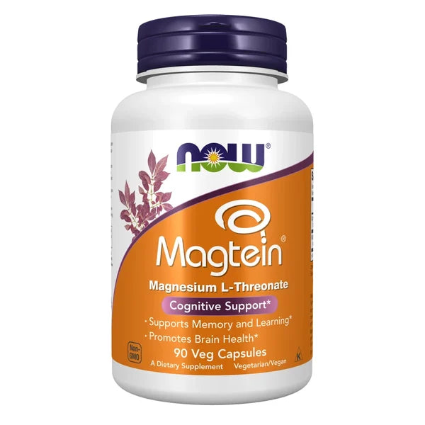 NOW Magtein (90 vegetable capsules) - Healtsy