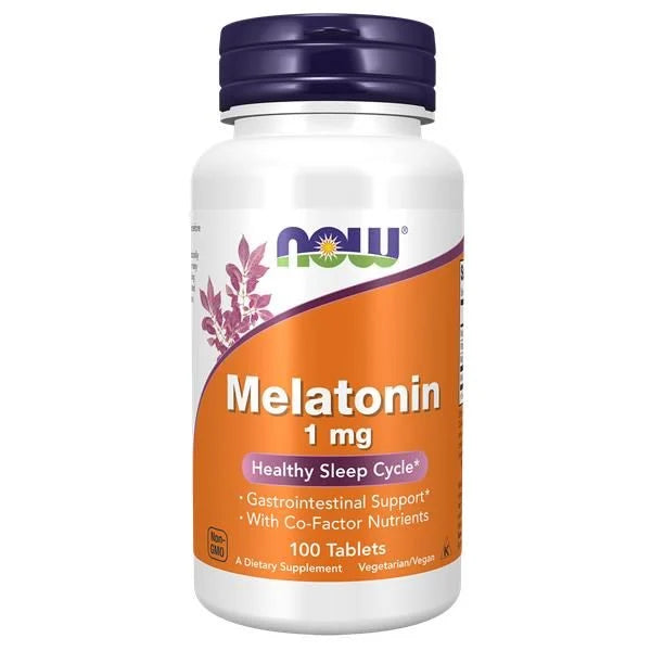 NOW Melatonin 1mg (100 tablets) - Healtsy
