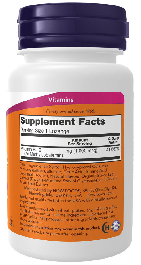 NOW Methyl B-12 (100 tablets) - Healtsy