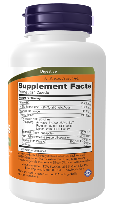 NOW Super Enzymes (90 capsules) - Healtsy
