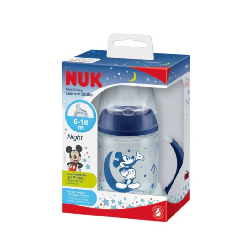 Nuk First Choice Mickey Night Learning Bottle - 150ml