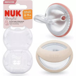 Nuk Mommy Feel Silicone Pacifier_ 0-9M_ Pink (x2 units)