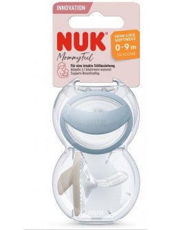 Nuk Mommy Feel Silicone Nipple_ 0 - 9M_ Blue (x2 units) – Buy Now at Healtsy