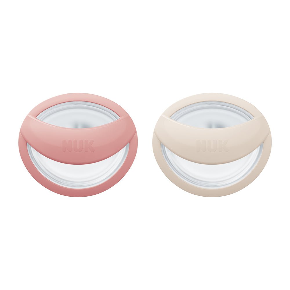 Nuk Mommy Feel Silicone Pacifier_ 0 - 9M_ Pink (x2 units) – Buy Now at Healtsy