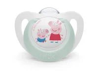 Nuk Star Peppa Pig Silicone Soother_ 0 - 6M (Double Pack) – Buy Now at Healtsy