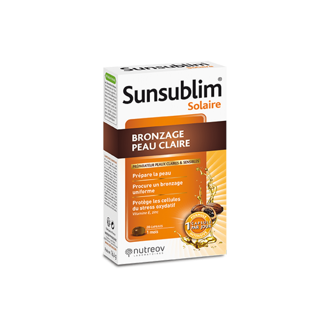 Nutreov Sunsublim Bronzer for Fair Skin (x28 capsules) – Buy Now at Healtsy