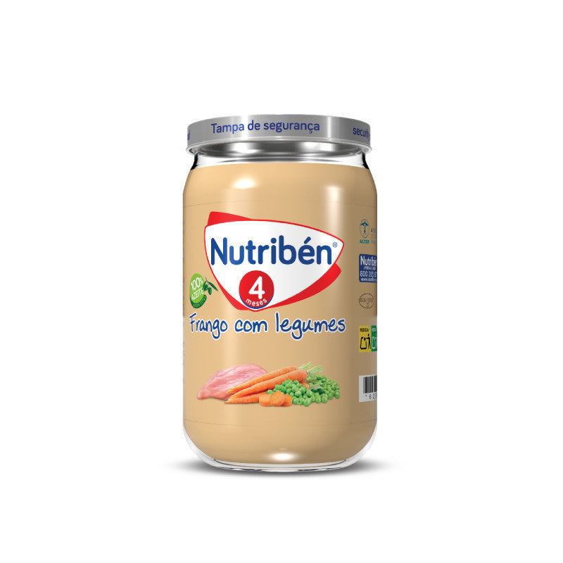 Nutriben Jar 4 Vegetables Chicken - 235g