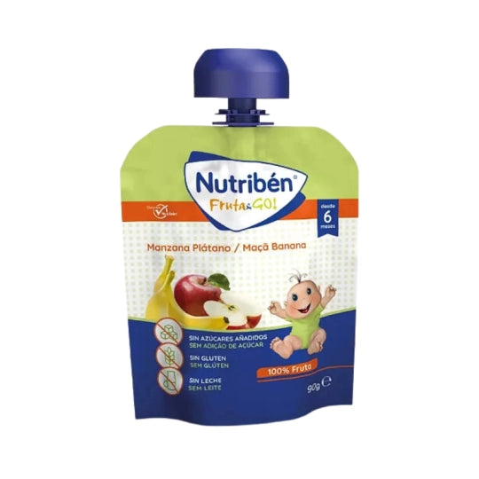 Nutriben Fruit Go Pure_ Apple/Banana - 90g - Healtsy