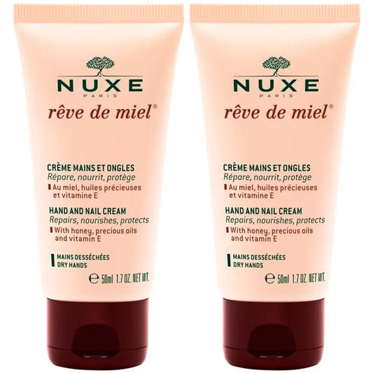 Nuxe Reve De Miel Hand and Nail Cream - 50ml (Double Pack) - Healtsy