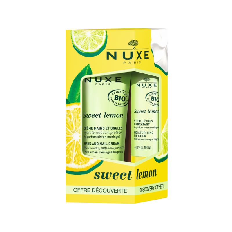 Nuxe Sweet Lemon Hand Cream - 30ml + Lip Stick - Healtsy