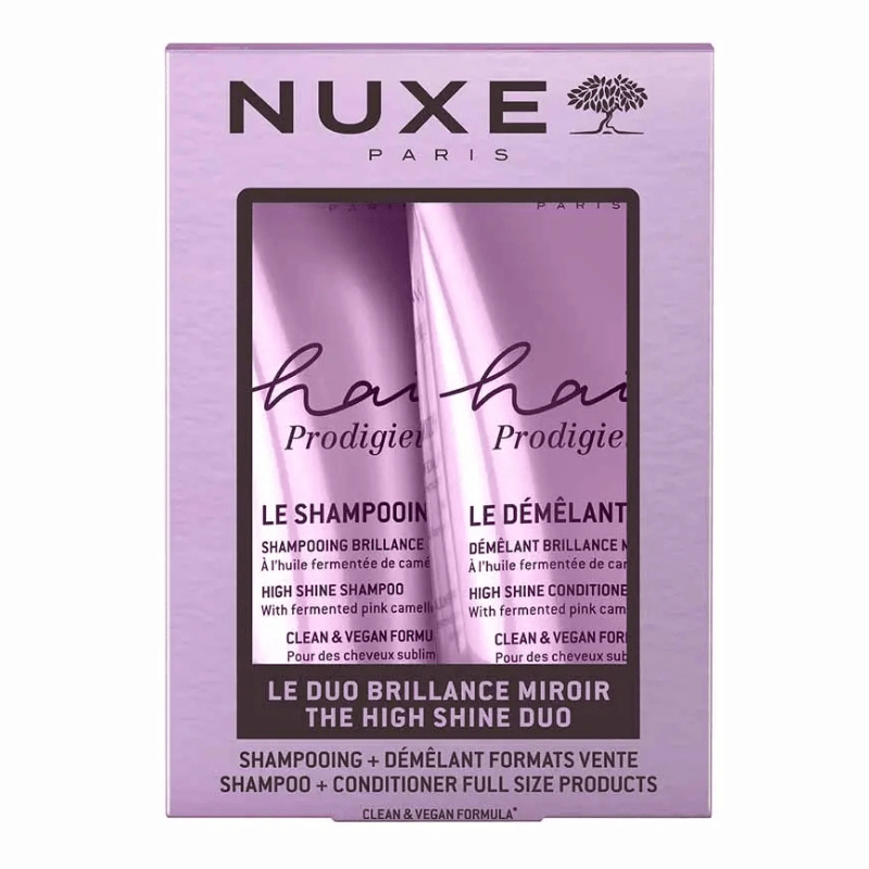 Nuxe Hair Prodigieux Mirror Shine Effect (Shampoo + Conditioner Pack) – Buy Now at Healtsy