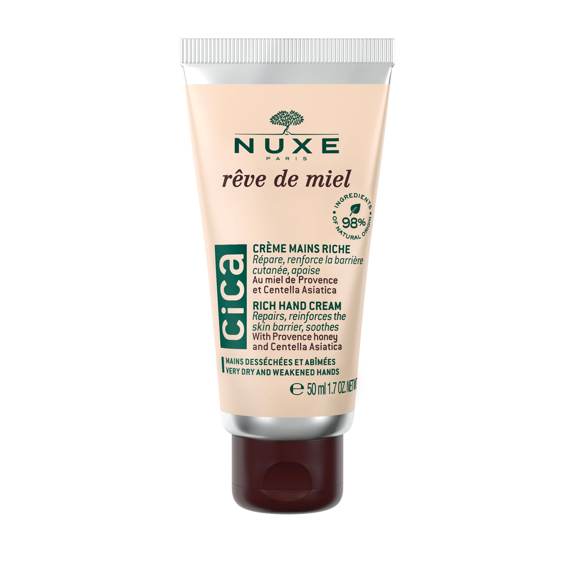 Nuxe Rêve de Miel Rich CICA Hand Cream - 50ml – Buy Now at Healtsy