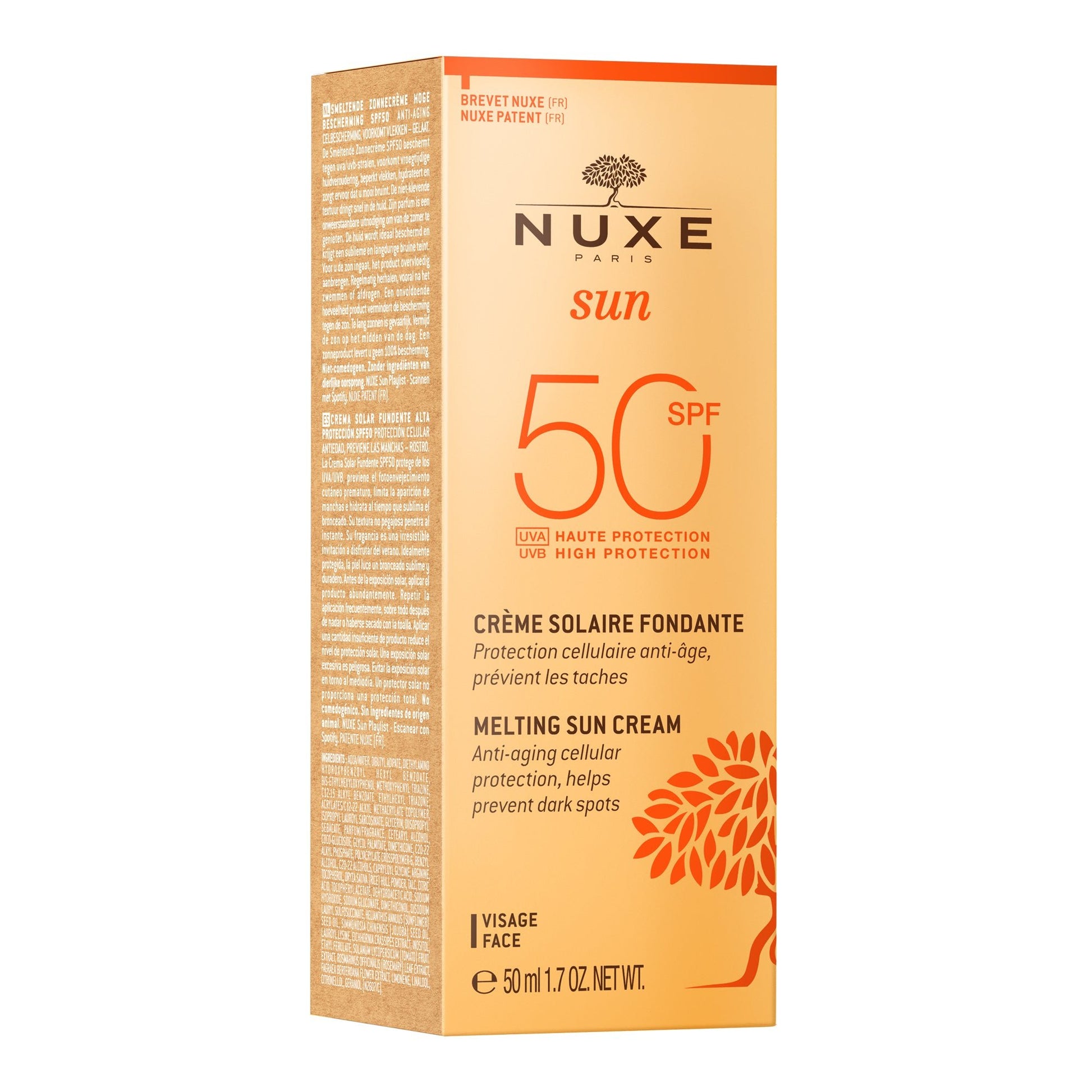 Nuxe Sun Face Melting Cream SPF50 - 50ml – Buy Now at Healtsy