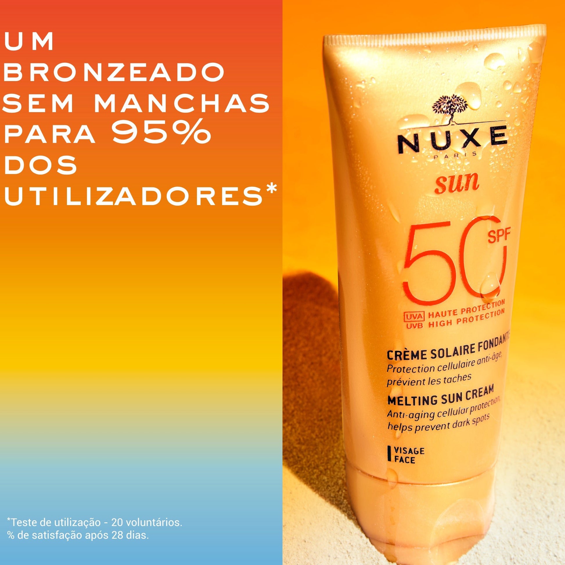 Nuxe Sun Face Melting Cream SPF50 - 50ml – Buy Now at Healtsy