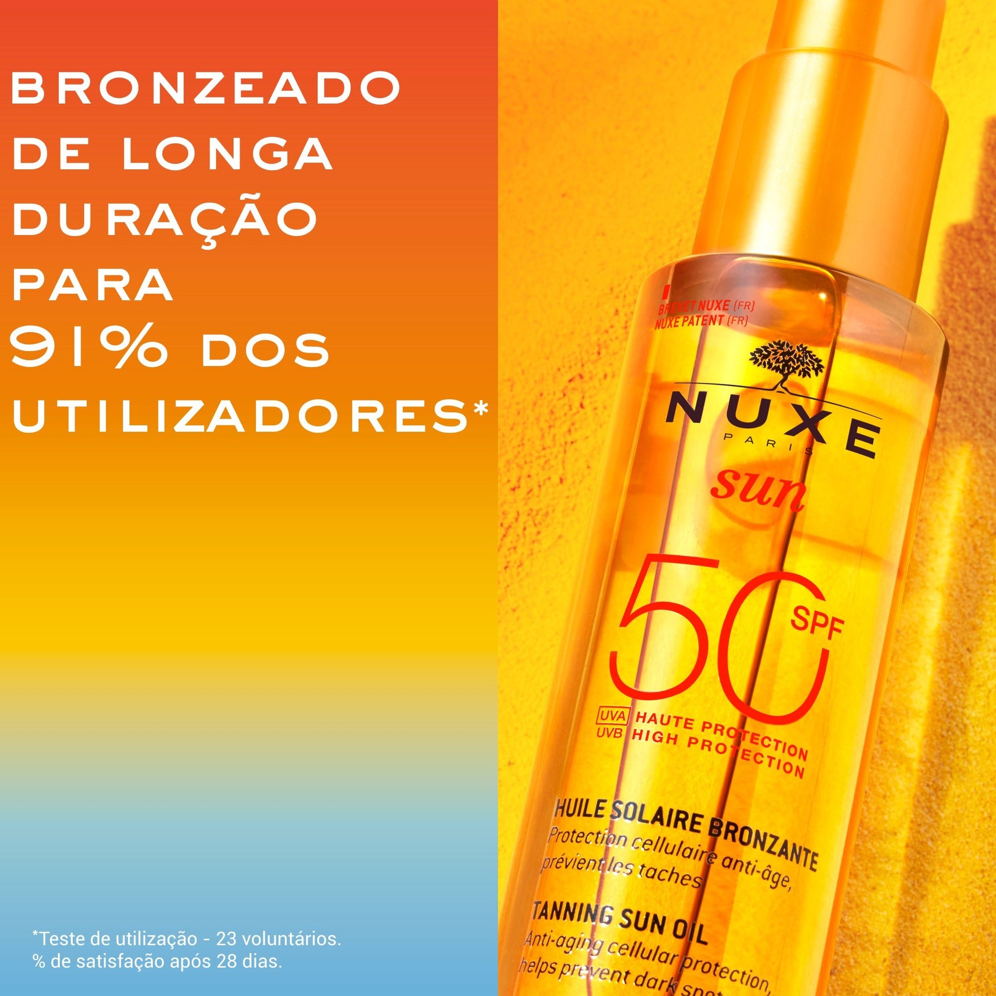 Nuxe Sun Tanning Oil SPF50 - 150ml – Buy Now at Healtsy