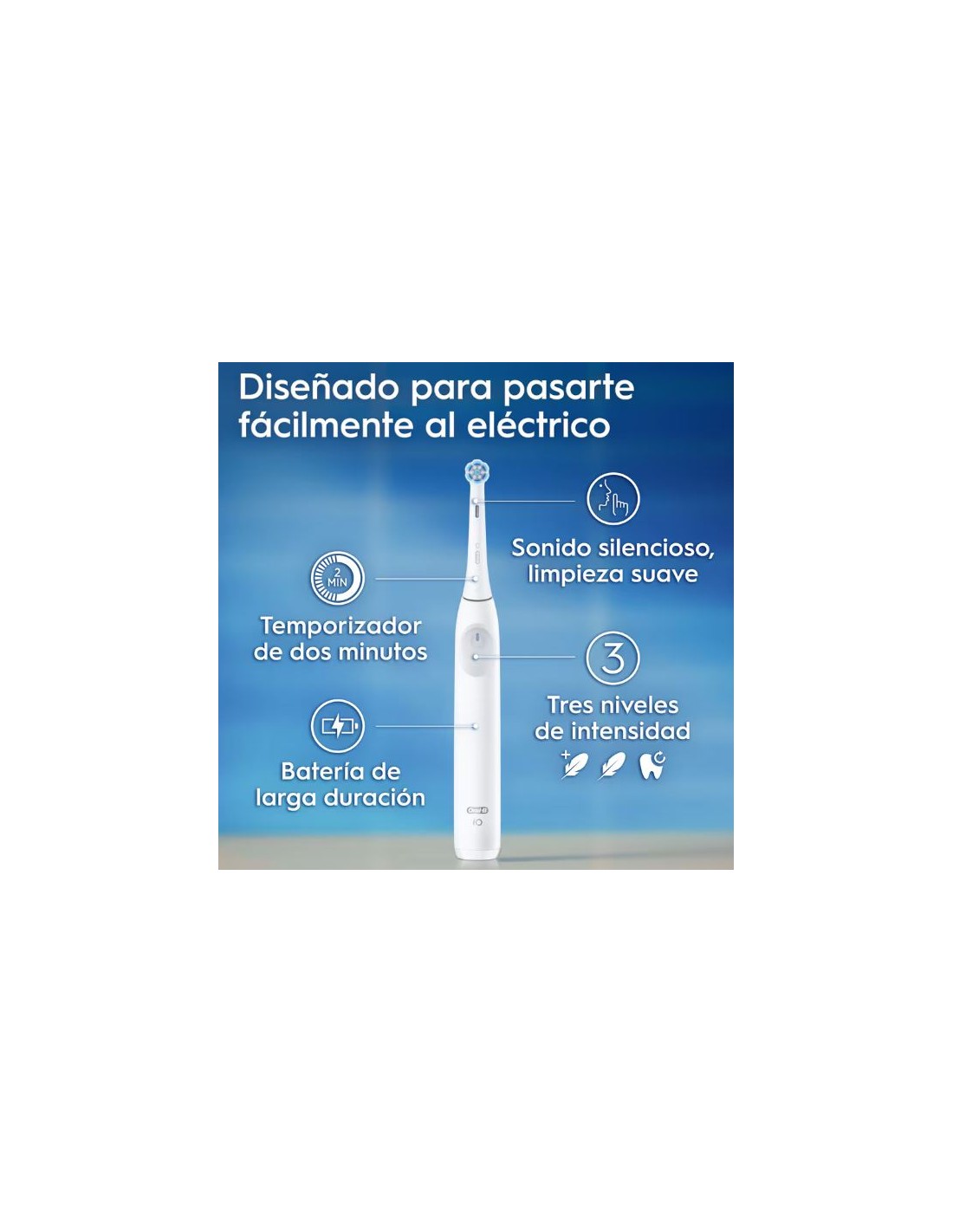 Oral-B IO2 Laboratory Electric Toothbrush, White + 2 Free Refills - Healtsy