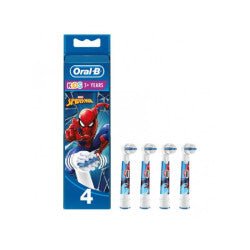 Oral B Kids Spiderman Electric Toothbrush Refill (x4 units) – Buy Now at Healtsy