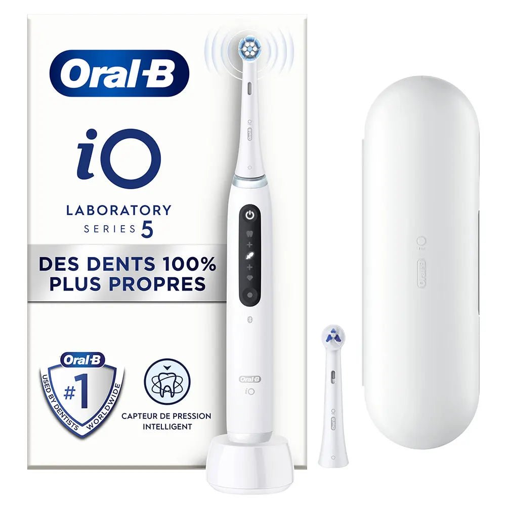Oral B Laboratory 5 White Electric Toothbrush + Rechargeable – Buy Now at Healtsy