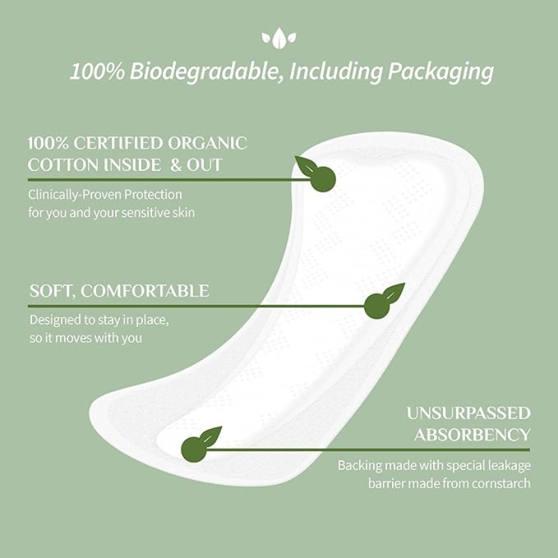 Organyc Protective Panty Liners 2 in 1 (x20 units) - Healtsy
