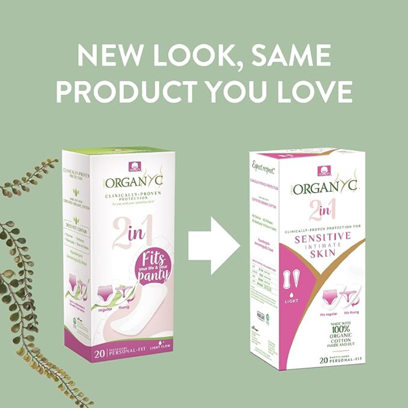 Organyc Protective Panty Liners 2 in 1 (x20 units) - Healtsy