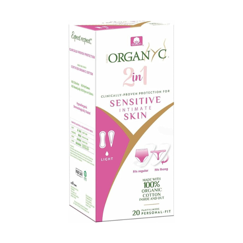 Organyc Protective Panty Liners 2 in 1 (x20 units) - Healtsy