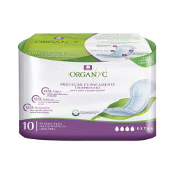 Organyc Extra Urinary Incontinence Pads (10 units) - Healtsy