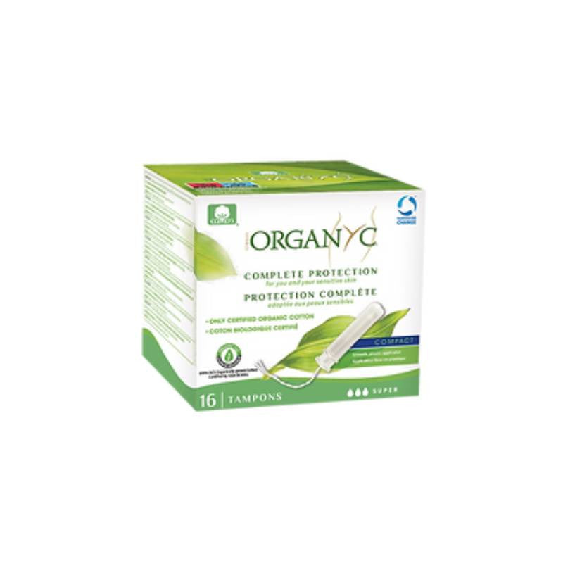 Organyc Tampon with Super Applicator (16 units) - Healtsy