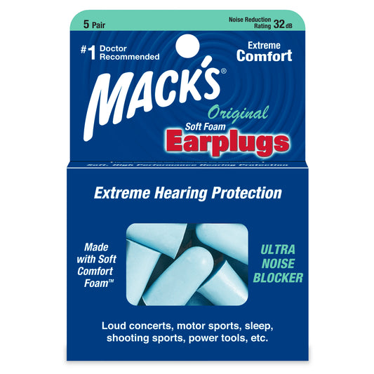 Mack S Noise Foam Ear Buffer (x5 units) - Healtsy