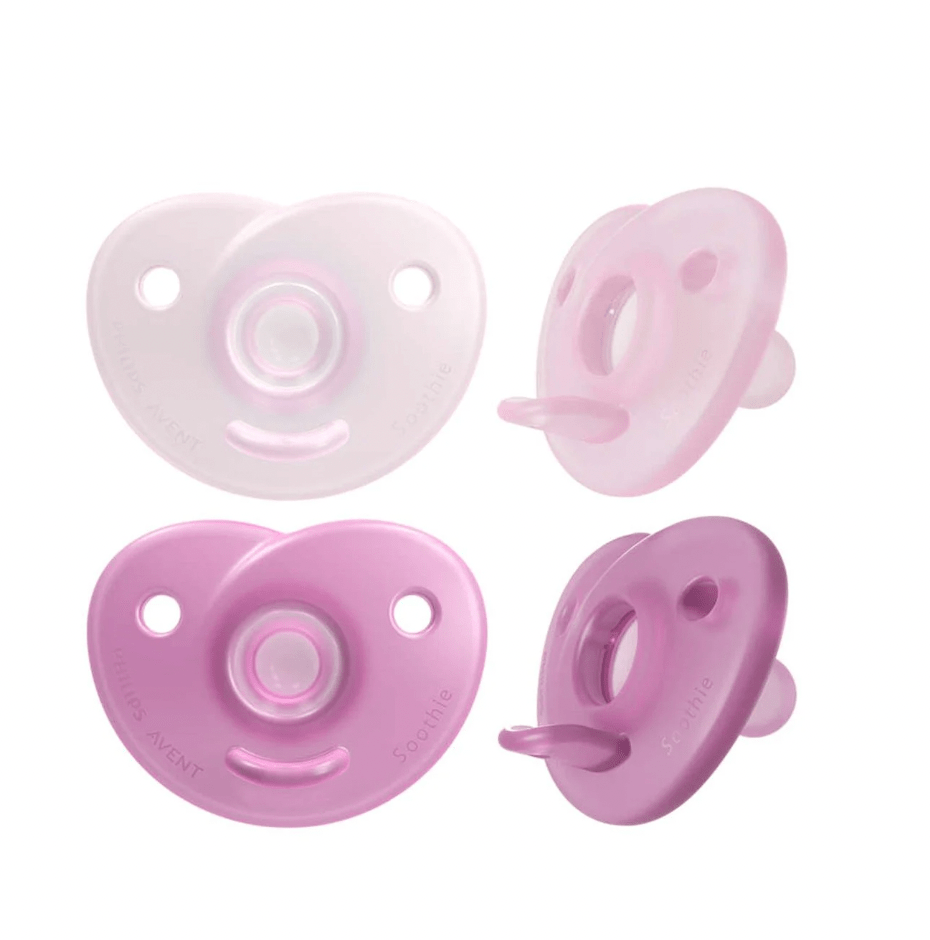 Philips Avent Pacifier_ Silicone Soothie_ 0 - 6M_ Girl (x2 units) – Buy Now at Healtsy