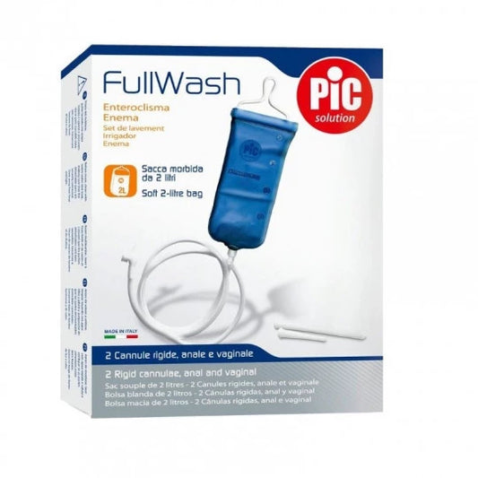 Pic solution FullWash Wash System: 2L bag (PVC) + Anal cannula + Vaginal cannula - Healtsy