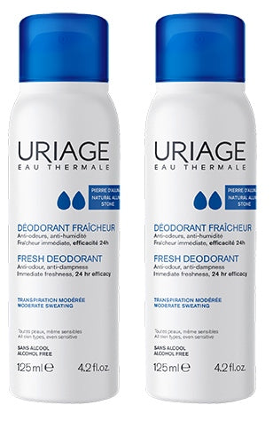 Uriage Refreshing Deodorant Moderate Perspiration - 125ml (DUO with Special Price)