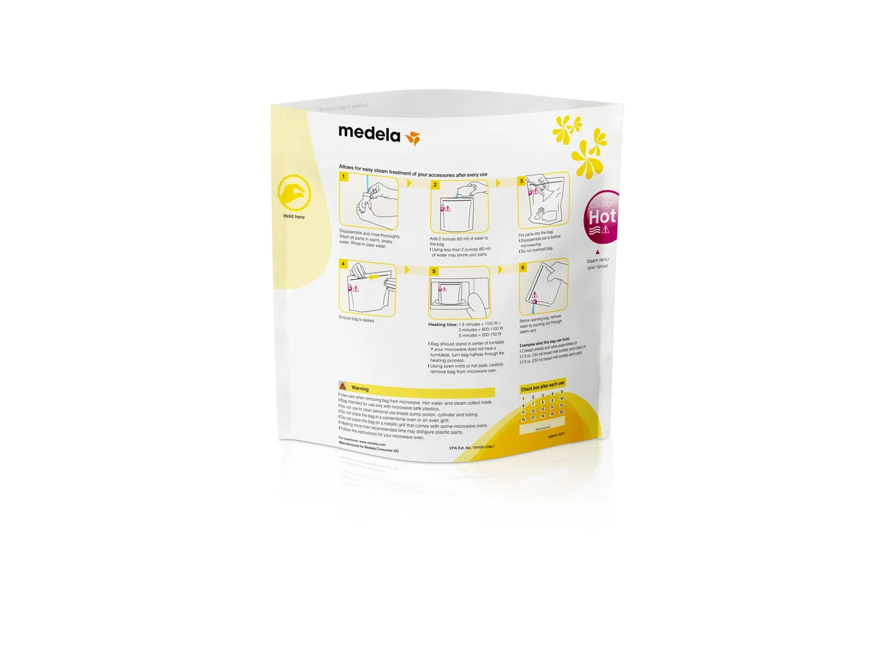 Medela Quick Clea Sterile Microwave Bag (x5 pcs) - Healtsy