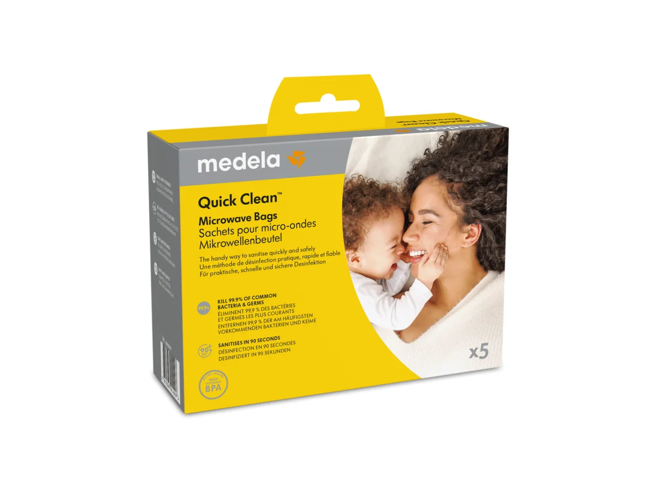Medela Quick Clea Sterile Microwave Bag (x5 pcs) - Healtsy