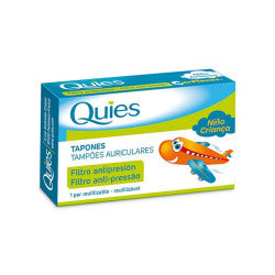 Quies Earplanes Travel Earplugs for Children (x2 units)