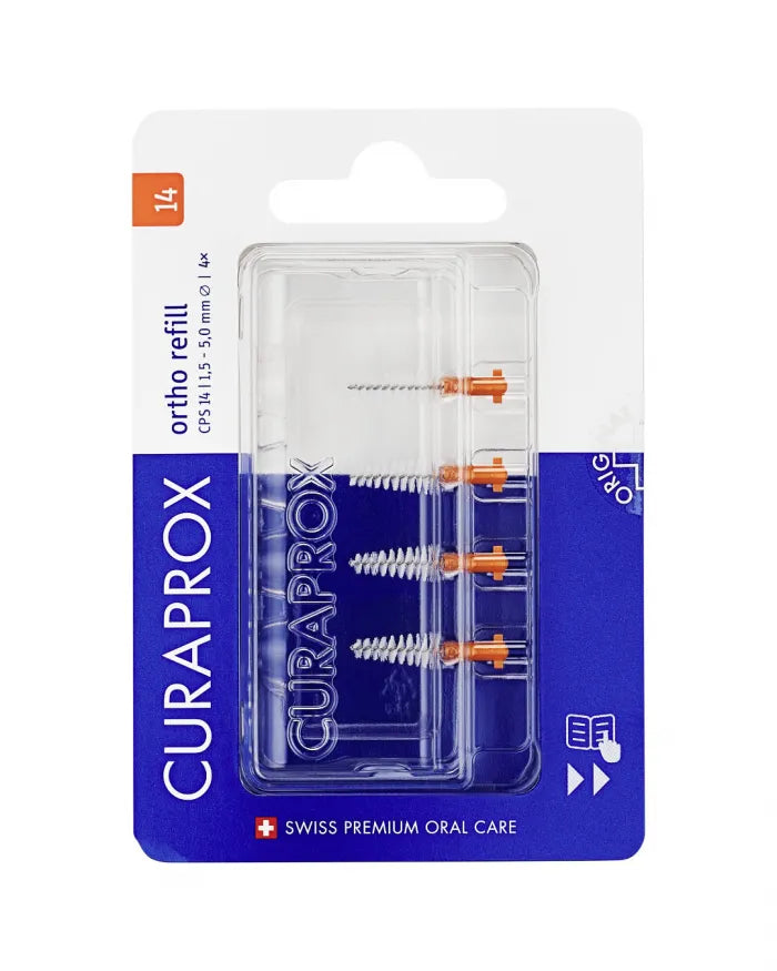 Curaprox Ortho CPS14 Brush Refills (x4 units) - Healtsy