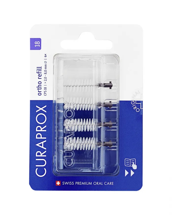 Curaprox Ortho CPS 18 Brush Refills (x4 units) - Healtsy