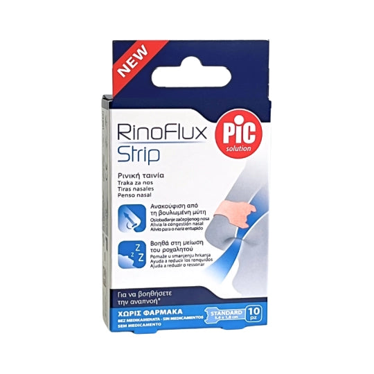 Pic Rinoflux Nasal Strips XL - 5,6x1,8Cm (10 units) - Healtsy