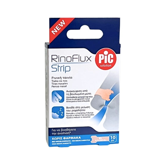 Pic Rinoflux Nasal Strips XL - 6,7x2cm (10 units) - Healtsy