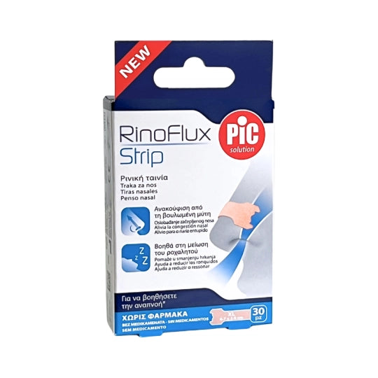 Pic Rinoflux Nasal Strips XL - 6.7 x 2 cm (x30 units) - Healtsy