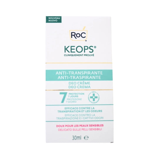 Roc Keops Antiperspirant Deodorant Cream 30ml - Healtsy