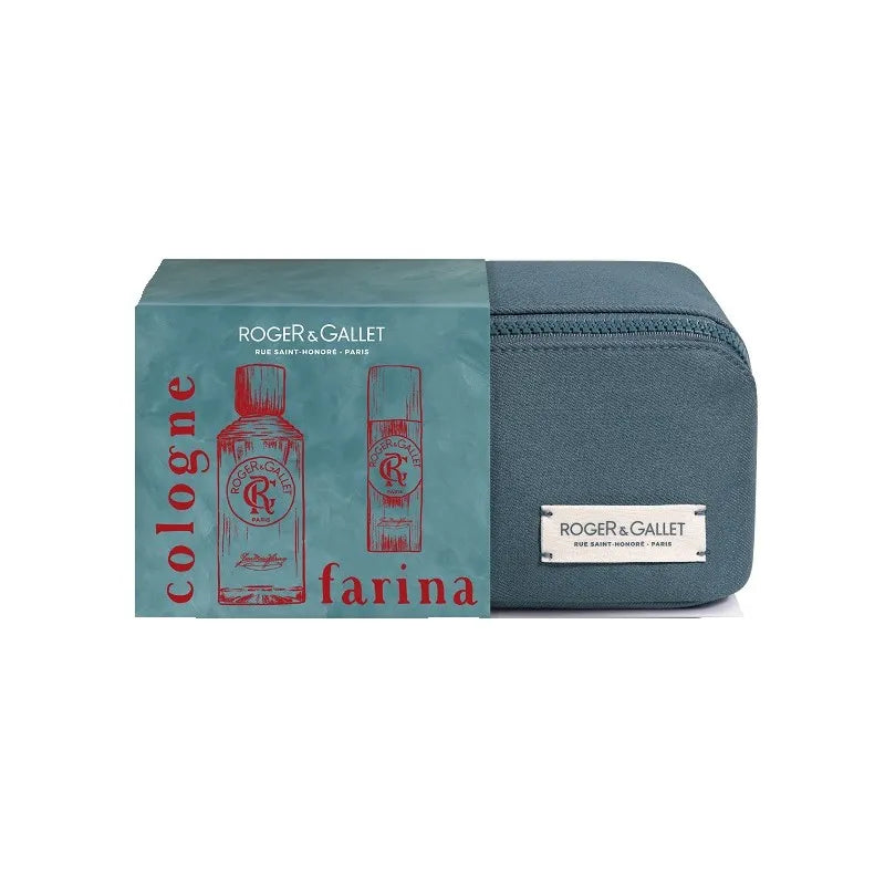 Roger & Gallet Jean Marie Farina Eau de Cologne -100ml + Deodorant - 150ml + Pouch - Healtsy