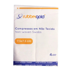 Rubbergold Non-Woven Compress _ 7.5x7.5 cm (x100 units) - Healtsy