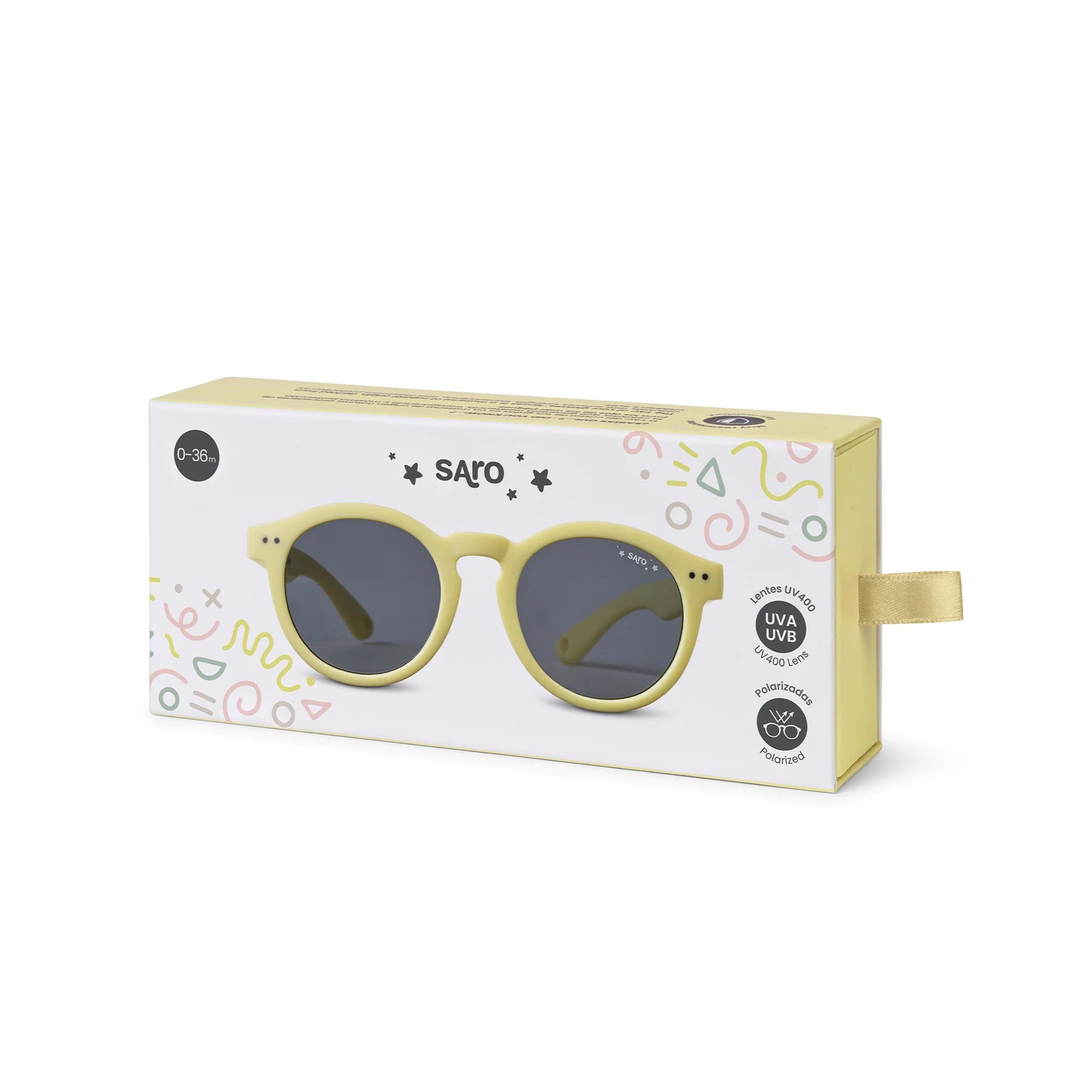 Saro Sunglasses 0-36 Months - Lemon Yellow (ref. 6490) - Healtsy