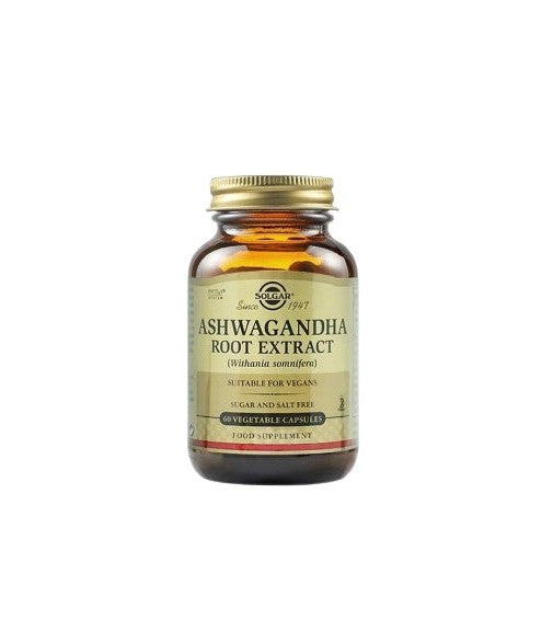 Solgar Ashwagandha Root Extract (60 vegetables capsules) - Healtsy