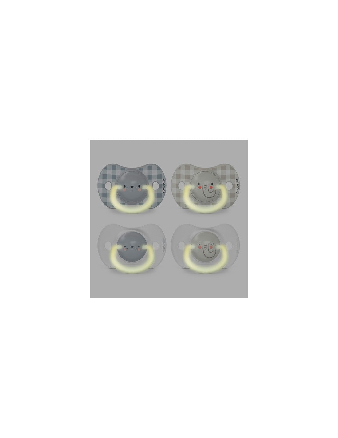 Suavinex NightDay Physiological Silicone Pacifier_ 6-18M (2 units) - Healtsy