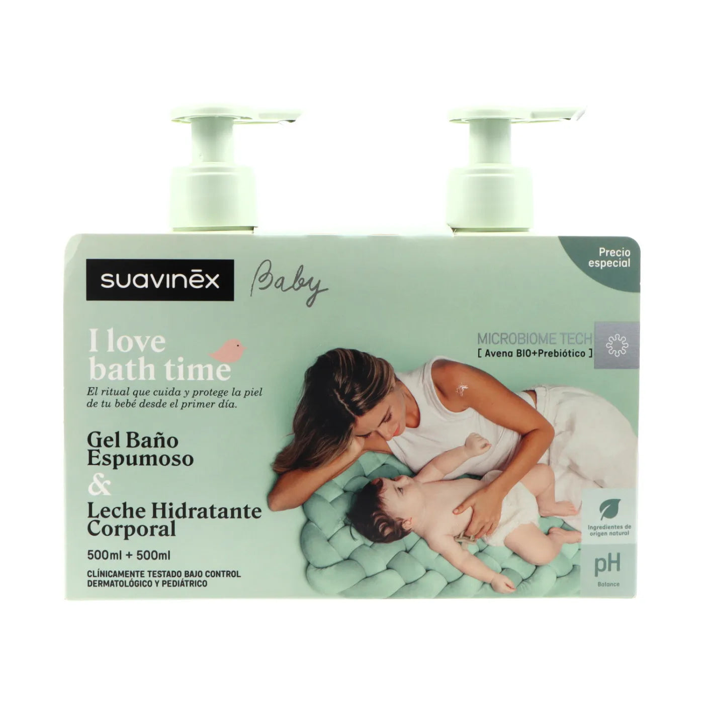 Suavinex Pediatric Foaming Gel 500ml + Moisturizing Lotion - 500ml - Healtsy