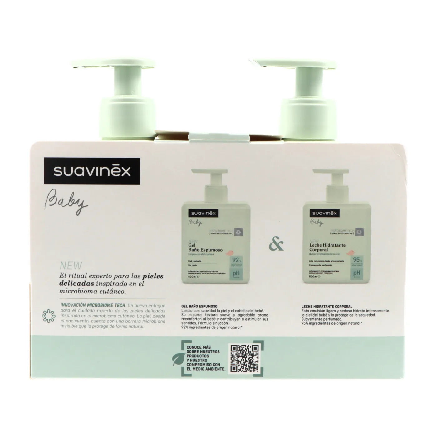 Suavinex Pediatric Foaming Gel 500ml + Moisturizing Lotion - 500ml - Healtsy