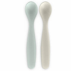 Suavinex Blue/Gray Spoon Set +6M (2 units) - Healtsy